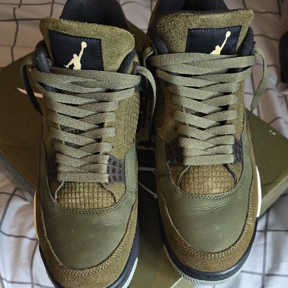 Jordan Olive Green Men's Sneakers - Picture 13 of 14